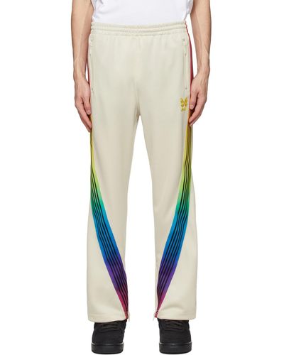 Needles Off- Awge Edition Rainbow Track Trousers - Multicolour
