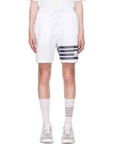 Thom Browne Thom E 4-bar Shorts - White