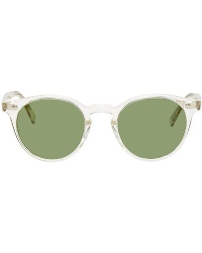 Oliver Peoples Yellow Romare Sun Sunglasses - Green