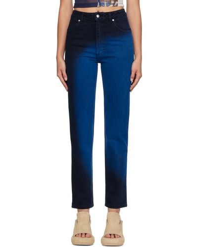 Eckhaus Latta Straight Leg Jeans - Blue
