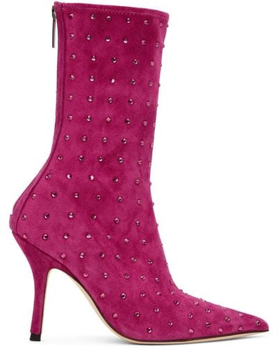 Paris Texas Pink Holly Mama Boots - Purple