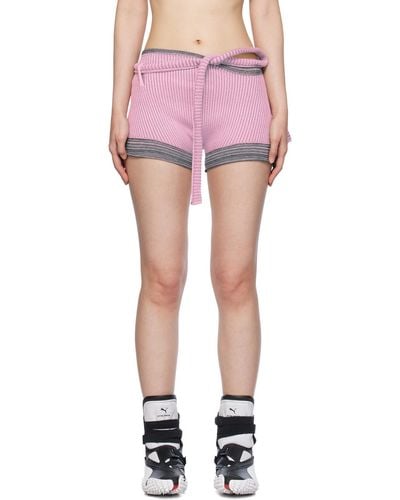 OTTOLINGER Pink Fringes Shorts