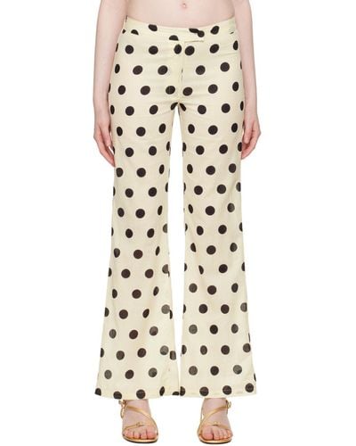 GIMAGUAS Off- Disco Trousers - Natural