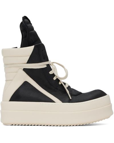 Rick Owens Baskets geobasket noires à plateforme