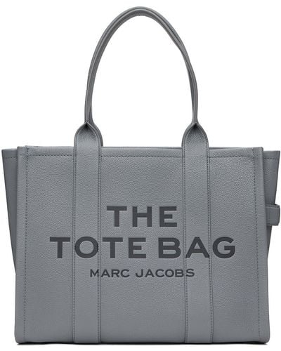 Marc Jacobs 'the Leather Large' Tote - Grey