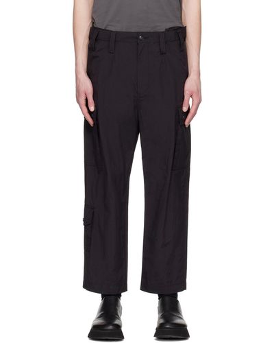 Meanswhile Police Combat Uniform Cargo Trousers - Black