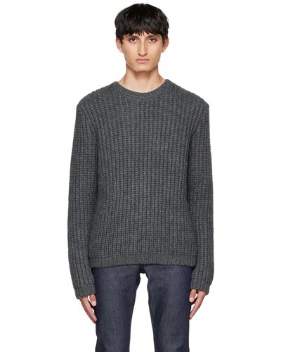 A.P.C. . Grey Heini Sweater - Black