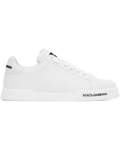 Dolce & Gabbana Dolcegabbana ホワイト ロートップ スニーカー