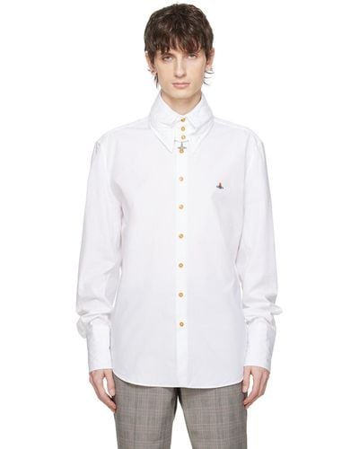 Vivienne Westwood Chemise blanche à large col