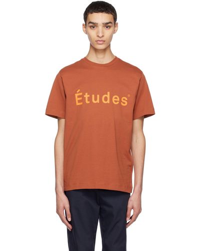 Etudes Studio Études ブラウン Wonder Tシャツ - オレンジ
