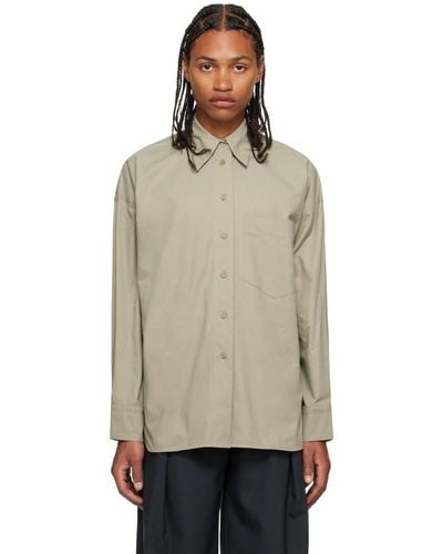 Low Classic Sleeve Point Shirt - Gray