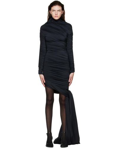 Balenciaga Nylon Mini Dress - Black