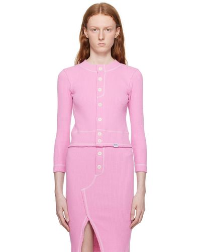 Moschino Jeans Button Cardigan - Pink
