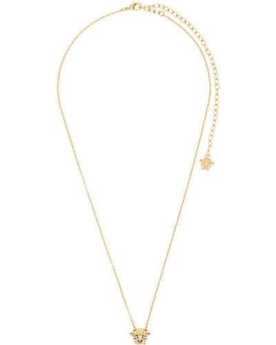 Versace Gold 'la Medusa' Necklace - White