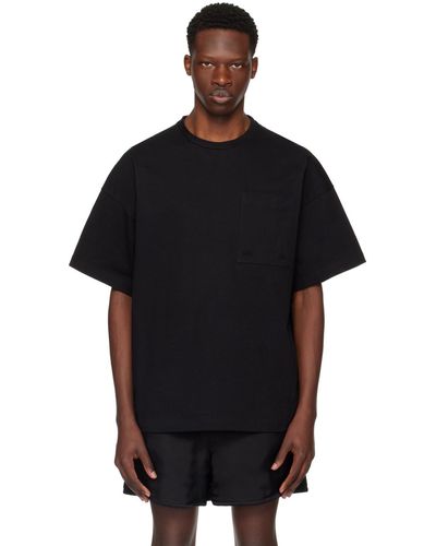 Jil Sander T-shirt noir à écusson
