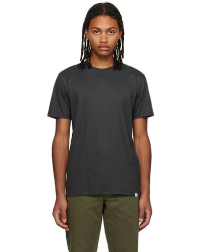 Norse Projects グレー Niels Tシャツ - ブラック
