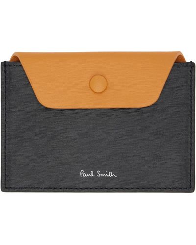 Paul Smith Porte-cartes concertina noir