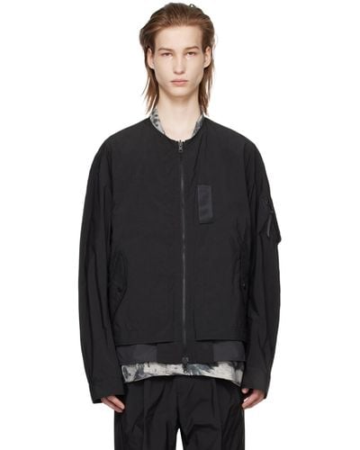 Meanswhile Paper Touch 4Way Reversible Jacket - Black