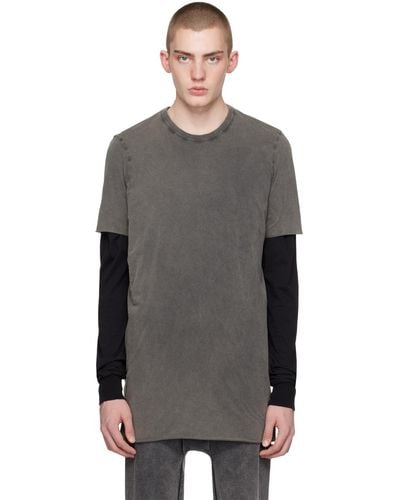 Boris Bidjan Saberi 11 Grey Ts1b T-shirt - Black