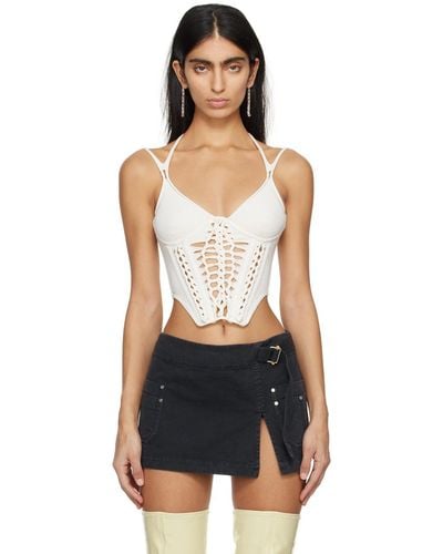 Dion Lee Off- Braided Corset - Black