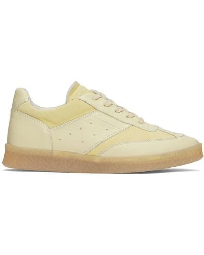 MM6 by Maison Martin Margiela Yellow Court Trainers - Black