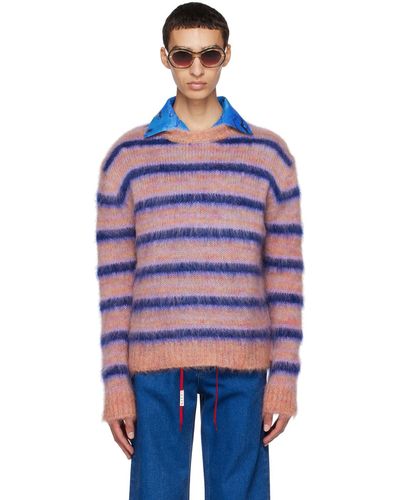 Marni Pink Striped Sweater - Blue