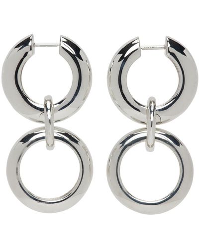 AGMES Ava Hoop Earrings - Metallic