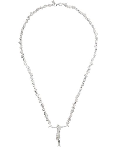 Veneda Carter Ssense Exclusive Vc018 Crossless Jesus Signature Necklace - White