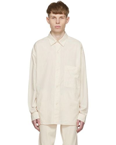 MHL by Margaret Howell Off- Organic Cotton Shirt - Natural
