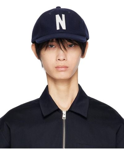 Norse Projects Navy Sports Cap - Blue