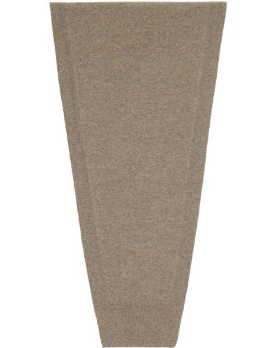 Lemaire Beige Wrap Scarf - Natural