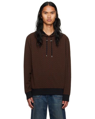 Balmain Monogram Hoodie - Black