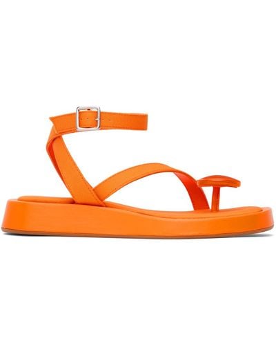 Gia Borghini Giaborghini Orange Gia/rhw Rosie 18 Sandals - Black