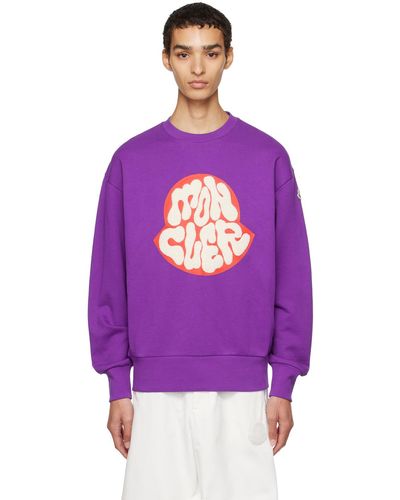 Moncler Graphic Sweatshirt - Purple