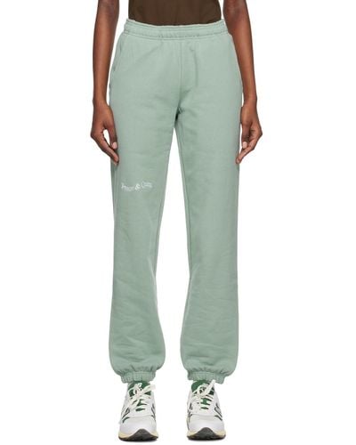 Museum of Peace & Quiet Museum Of Peacequiet Embroide Lounge Trousers - Green