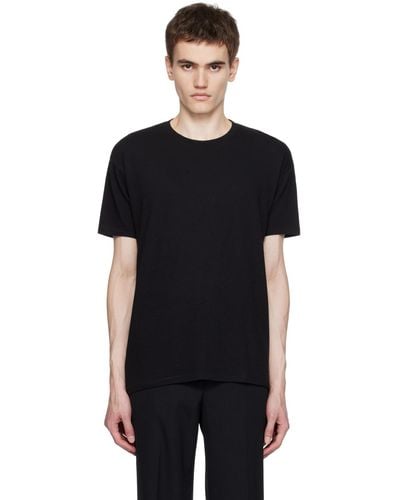 AURALEE Seamless T-shirt - Black