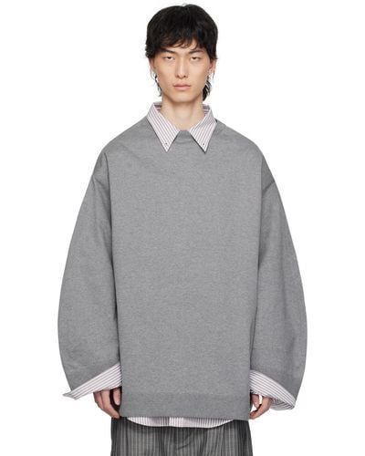 Hed Mayner Oversized Sweatshirt - Grey