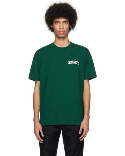 Carhartt Green University Script T-shirt