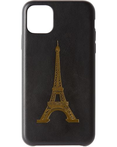 Vetements Eiffel Tower Iphone 11 Pro Max Case - Black