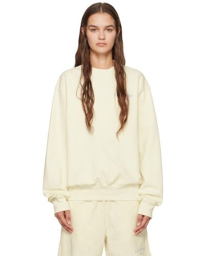 Sporty & Rich Off-white Wimbledon Sweatshirt - Natural