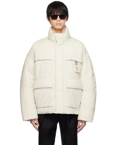WOOYOUNGMI Off-white Zip Down Jacket - Natural