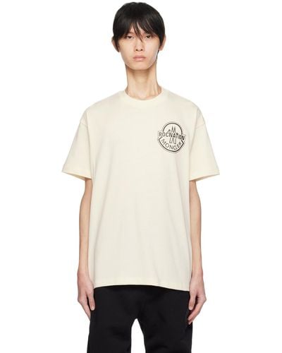 Moncler Genius Moncler X Roc Nationコレクション オフホワイト Tシャツ - ブラック