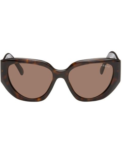 Vogue Eyewear Tortoiseshell Hailey Bieber Edition Hexagonal Sunglasses - Black