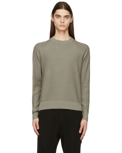 Tom Ford Gray Silk Link Ribs Sweater - Multicolor