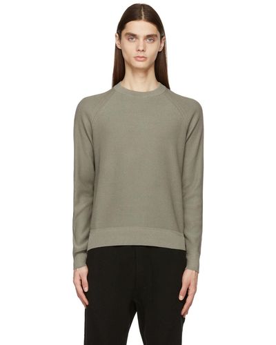 Tom Ford Grey Silk Link Ribs Jumper - Multicolour