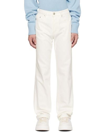 Ami Paris Off-white Straigh-fit Jeans