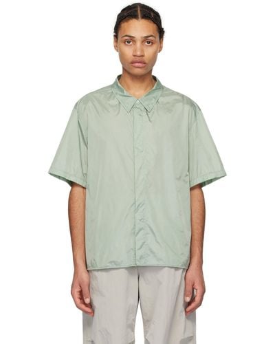 Amomento Spread Collar Shirt - Green