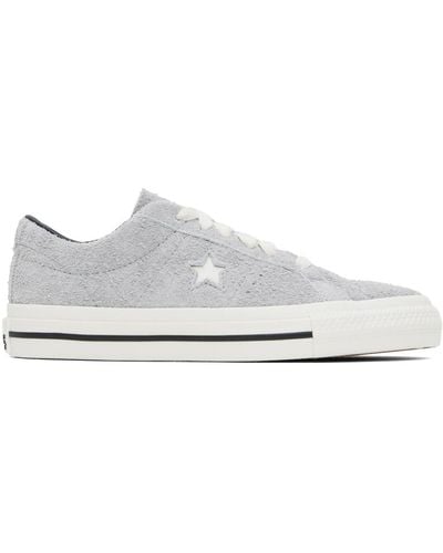 Converse Gray Cons One Star Pro Sneakers - Black