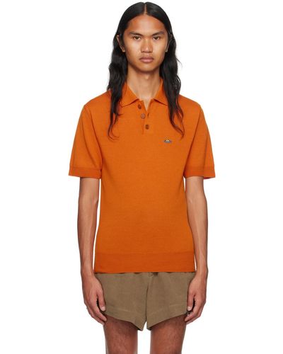 Vivienne Westwood Polo à logo brodé - Orange