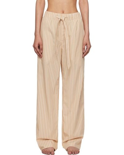 Tekla Drawstring Pyjama Trousers - Natural